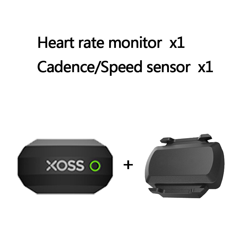 XOSS Heart Rate Sensor Monitor Chest Strap Bluetooth ANT+ Wireless Health Fitness Smart Bicycle Sensor: kit 1