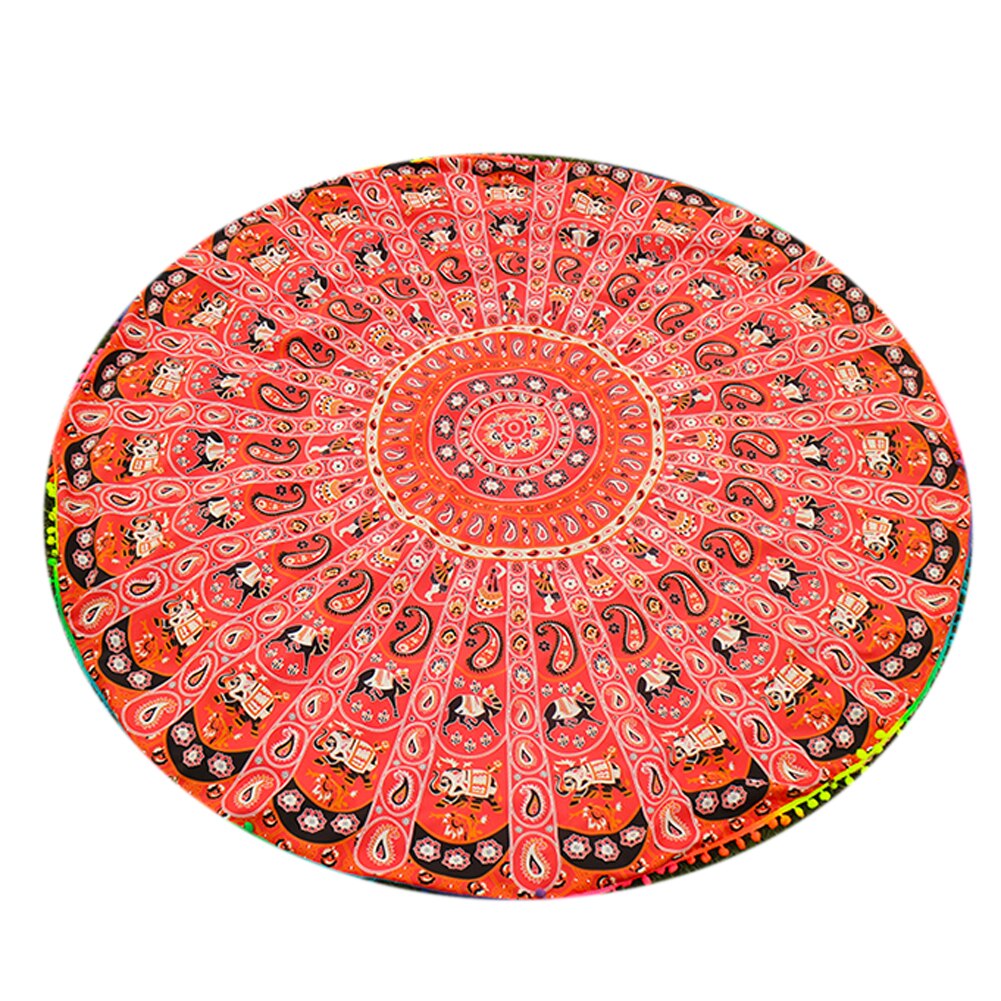 Badhanddoek Ronde Strand Kwastje Handdoeken Zomer Microfiber Bohemian Stijl Strand Serviette De Plage Toalla Playa Zwemmen Shawl Sjaal: F