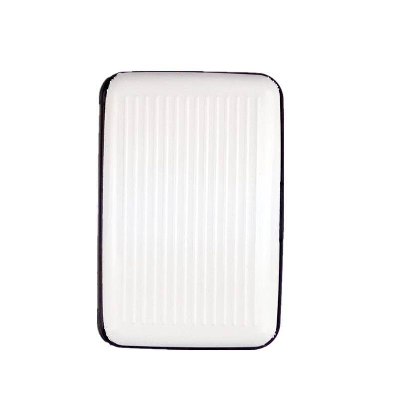 Męskie aluminiowe etui na karty bankowe blokujące twarde etui portfel solidna karta kredytowa skanowanie anty-RFID chroni etui na karty: Szary gołąb