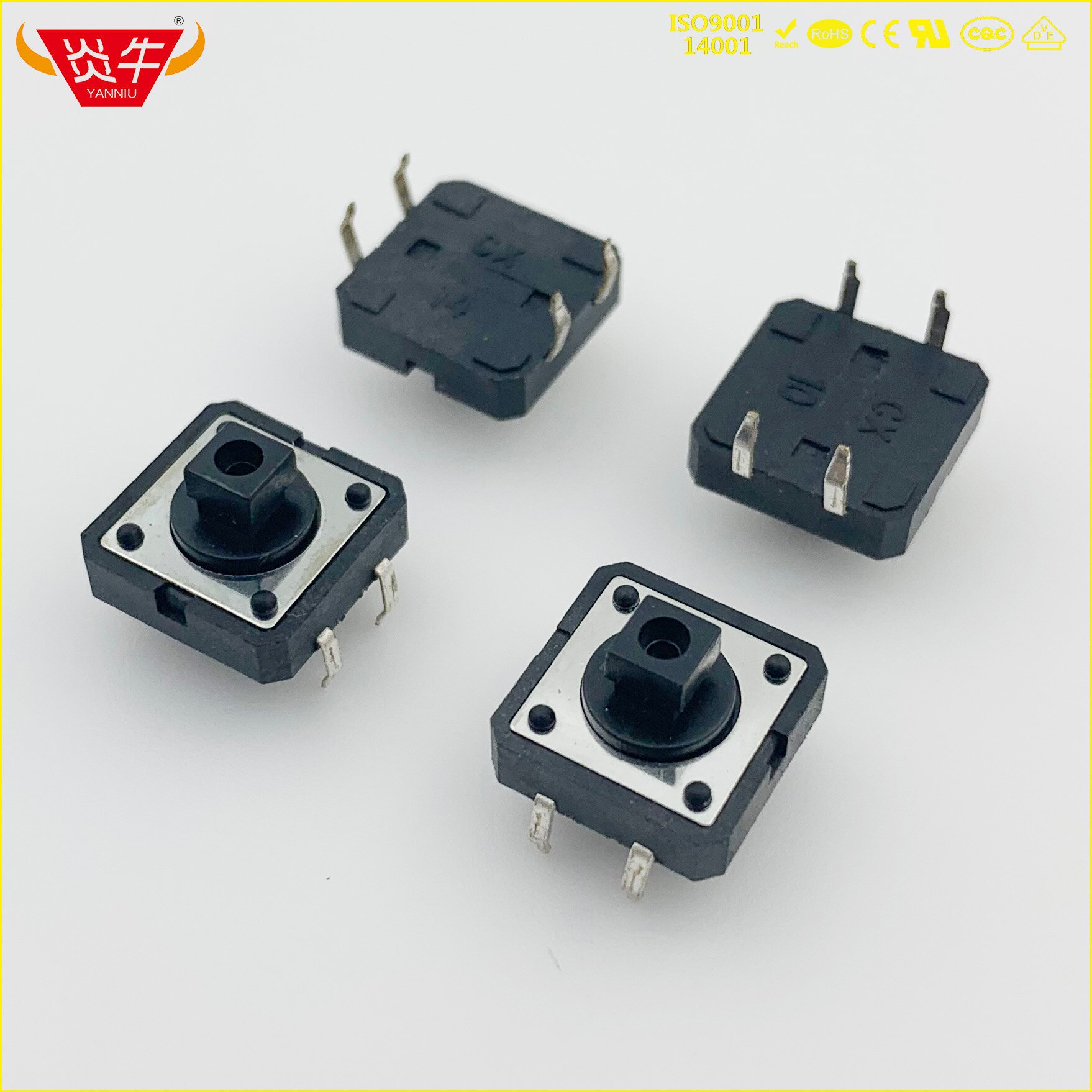 12*12 12X12 7.3 H 4P 4PIN SWITCH OMRON B3F 4055 TACTILE TACT PUSH BUTTON MICRO SWITCH RESET SWITCHES: Replace B3F