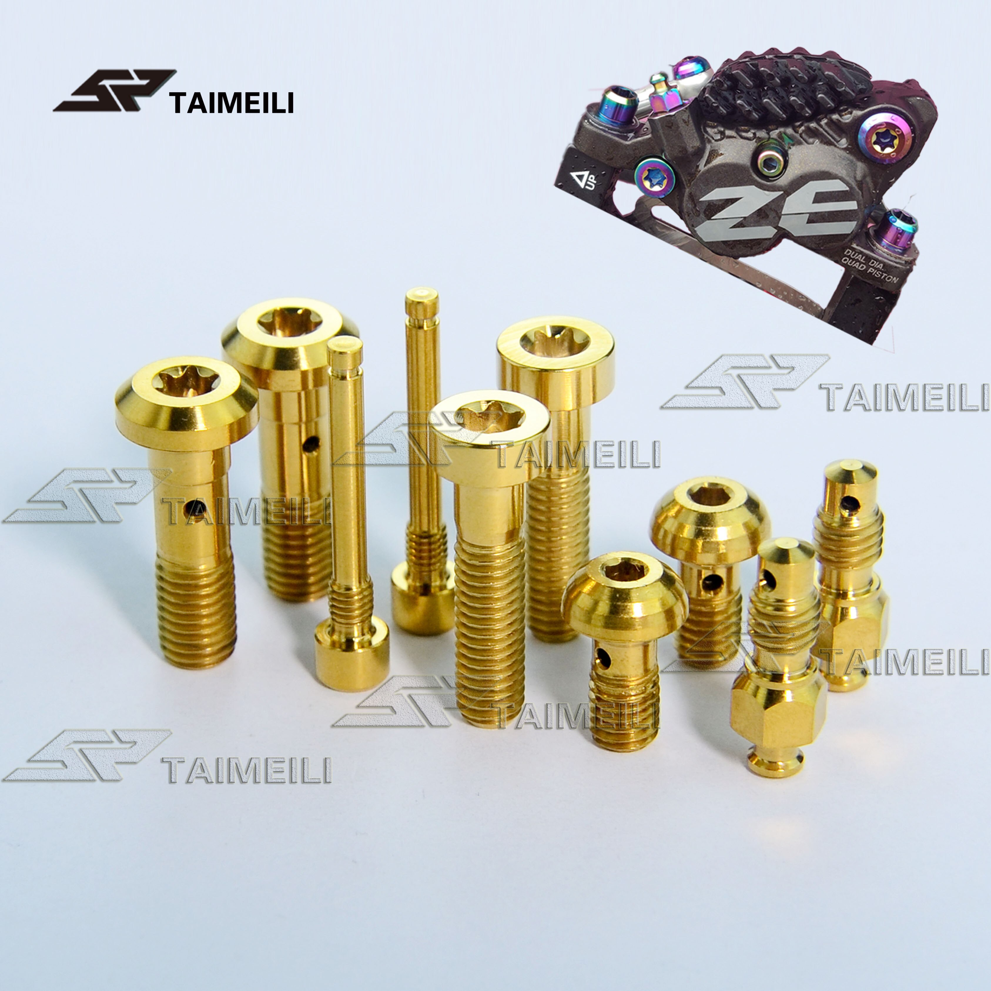 Taimeili titanlegeringsskrue shimano  m8020 bremsenivå zee reparasjonsskrue