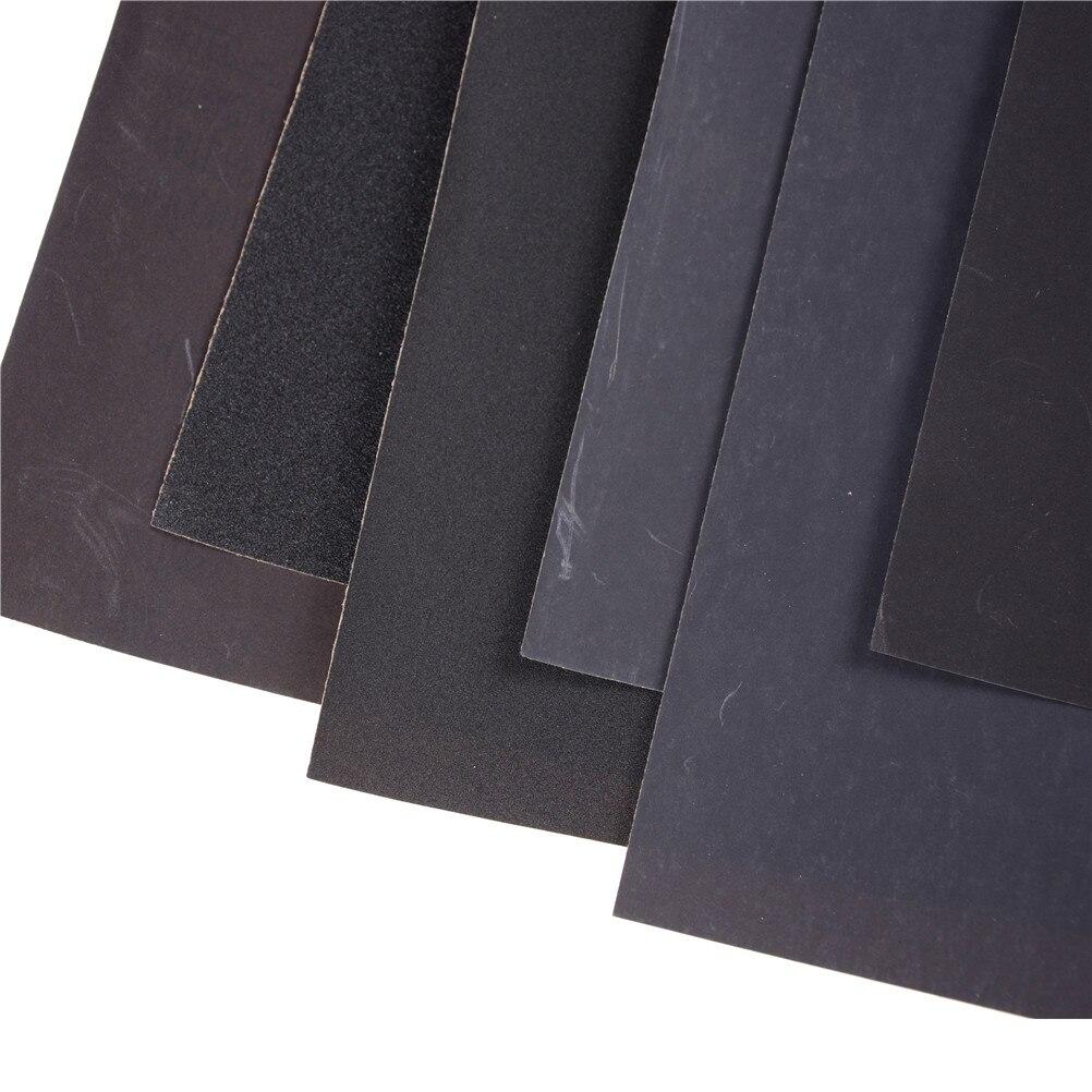 180#400#800#1000#1200#1500#2000# Dry Waterproof Sanding Paper Wet Polishing Sandpaper Grit Granularity Metal Wood Abrasive Tools