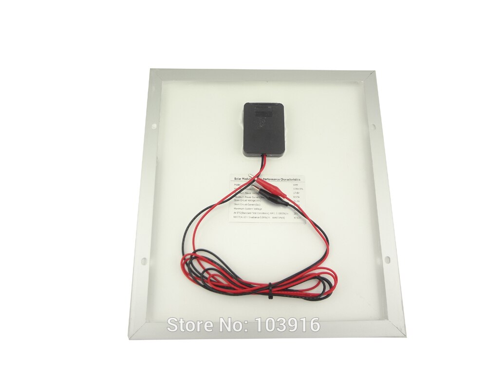 10w monocrystalline solar panel for 12V system, photovoltaic panel, solar module