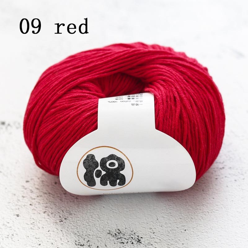 Multi Purpose 8 Strands 100% Cotton DIY Hand-knitted Colorful Crochet Knitted Yarn Home Sewing Supplies Anti-pilling 50g/Ball