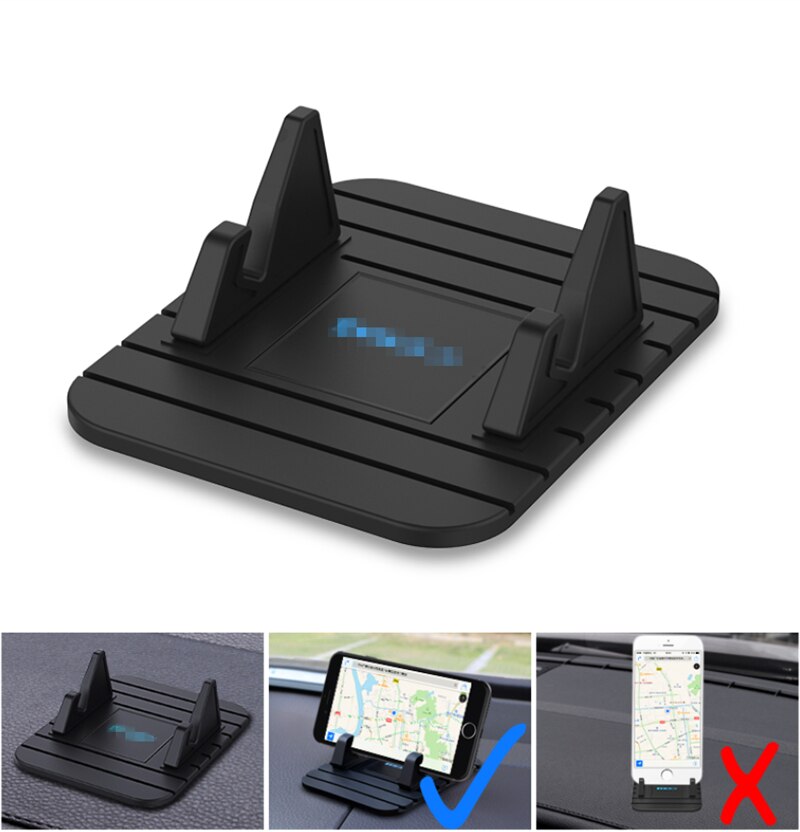 Dashboard Antislip Mat Rubber Mount Telefoon Houder Pad Mobiele Telefoon Stand Beugel Voor Samsung Xiaomi Mobiele Houder