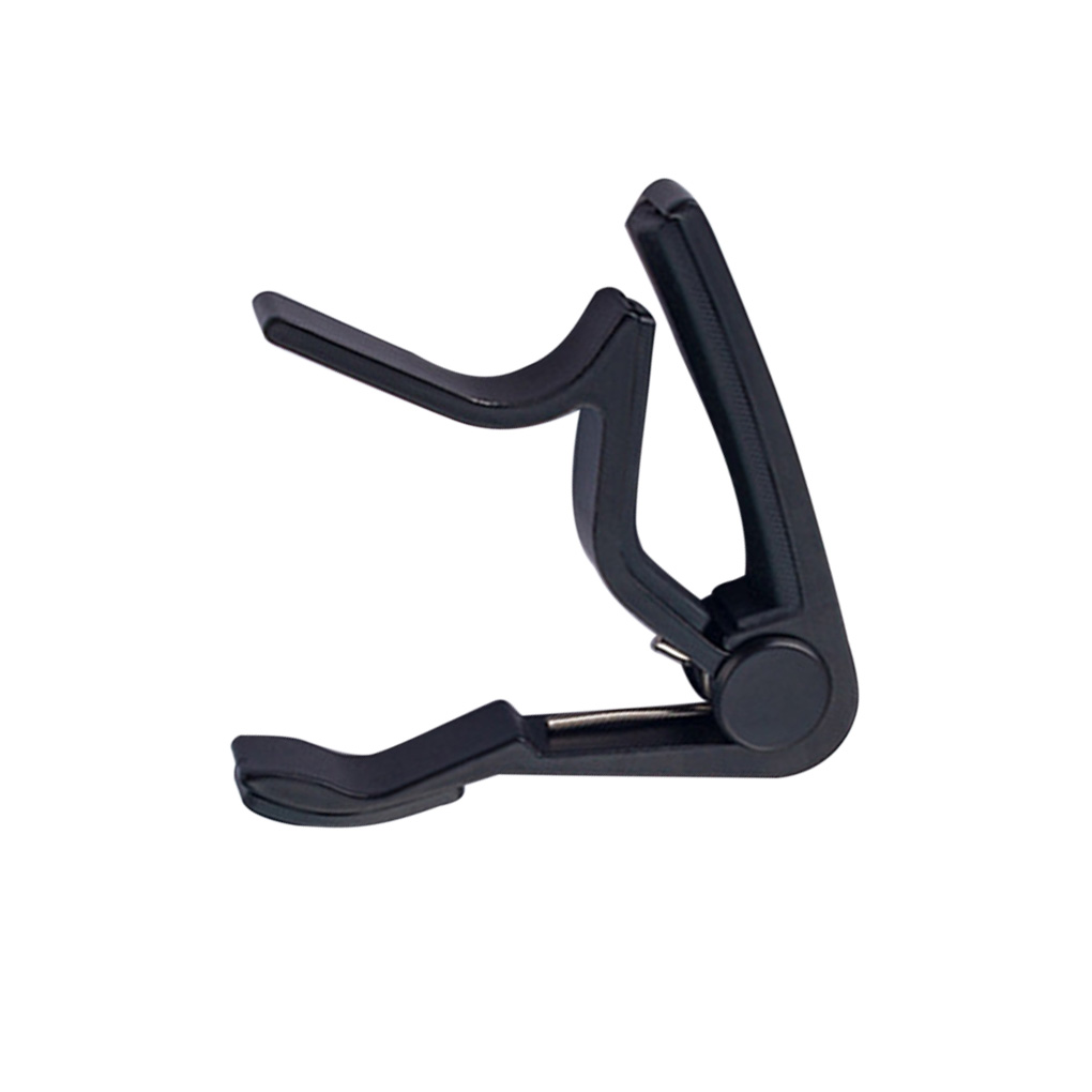 Guitar Capo Streamlined Aluminum Guitar String Clip Clamp with Stainless Steel Spring Silicone Handle: 1