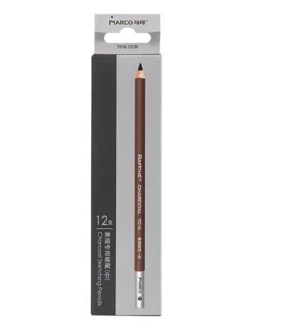 Lápiz para resaltar bocetos, lápiz de dibujo pluma para resaltar, color blanco, suave, color carbón, lápiz de dibujo pluma para resaltar, crayón, licuadora, Pastel: 12pcs middle black