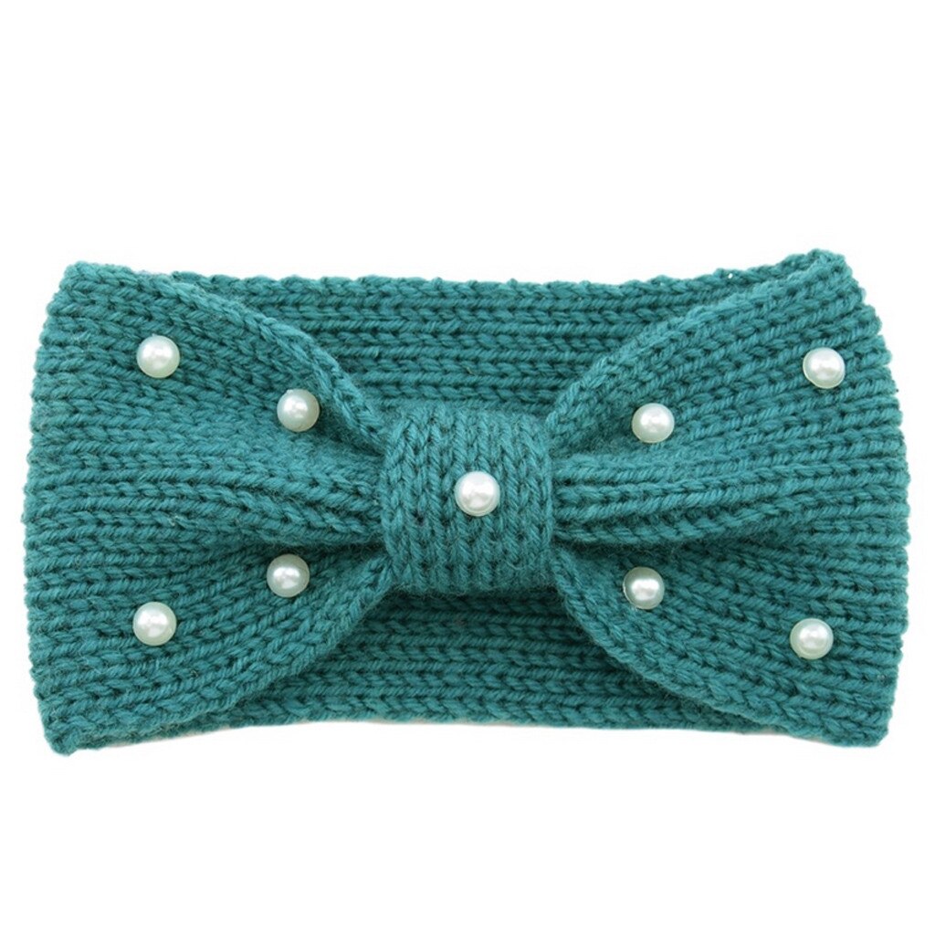 16 Style Headband Hair Band Elastic Head Wrap Sweatband Running Sport Fit Yoga Winter Gym Cycling Tennis Ear Cover: F