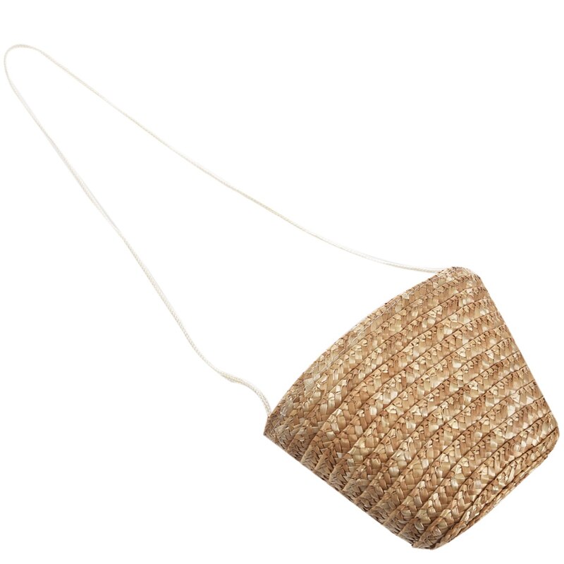 Dames Rotan Gras Kleine Tas Crossbody Tas Leuke Kan Worden Uitgerust Met Mobiele Portemonnee Gras Vrouwen Tas: Default Title