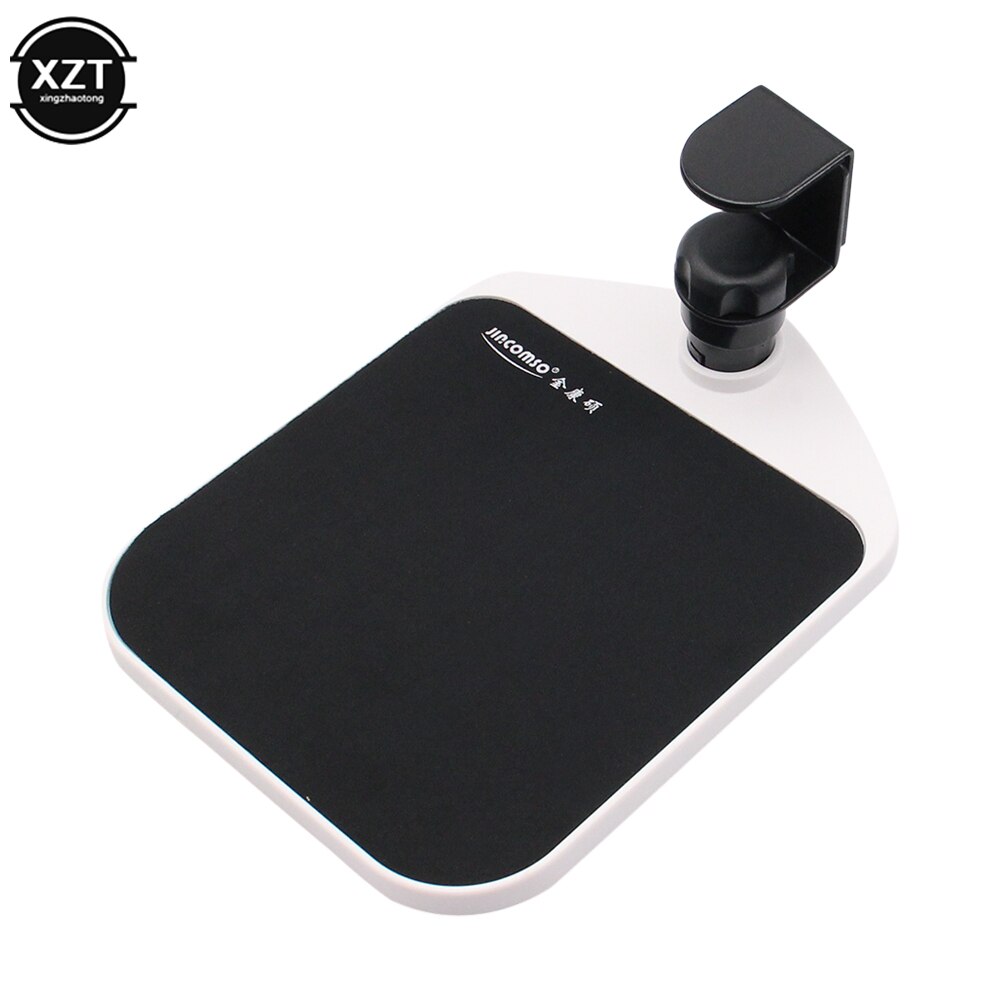 Adjustable Desktop Mouse Extension Board Tray Mouse/Keyboard Bracket Extend the Desktop Laptop Under Desk Mouse Pad Holder Clip: white