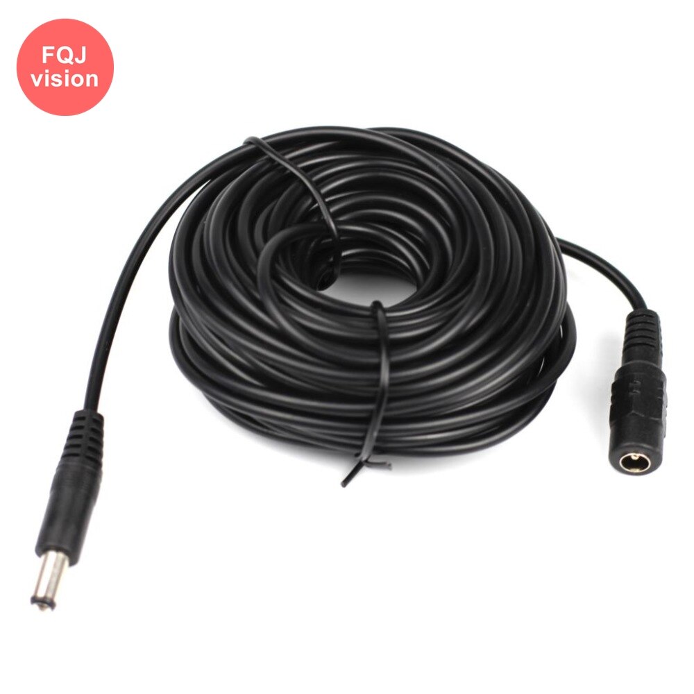 Câble d'alimentation pour caméra de Surveillance étendue, 5M/10M/15M/20M/30M DC 12V, 5.5mm x 2.1mm, rallonge mâle femelle pour caméra de sécurité