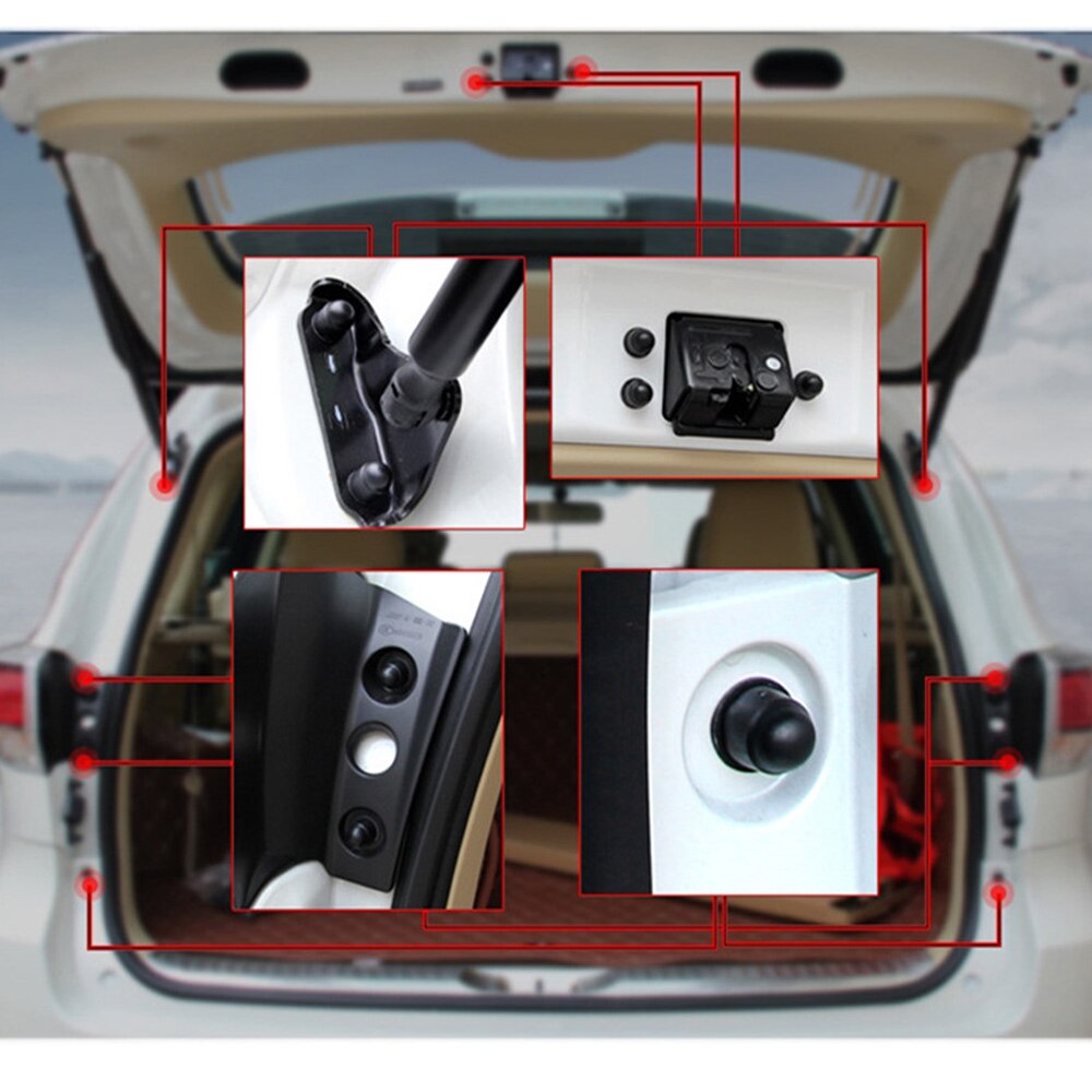 10 pièces/ensemble M8 M10 boulon écrou dôme Protection bouchons couvre plastique noir exposé hexagone porte bouchon de Protection pour la plupart des voitures