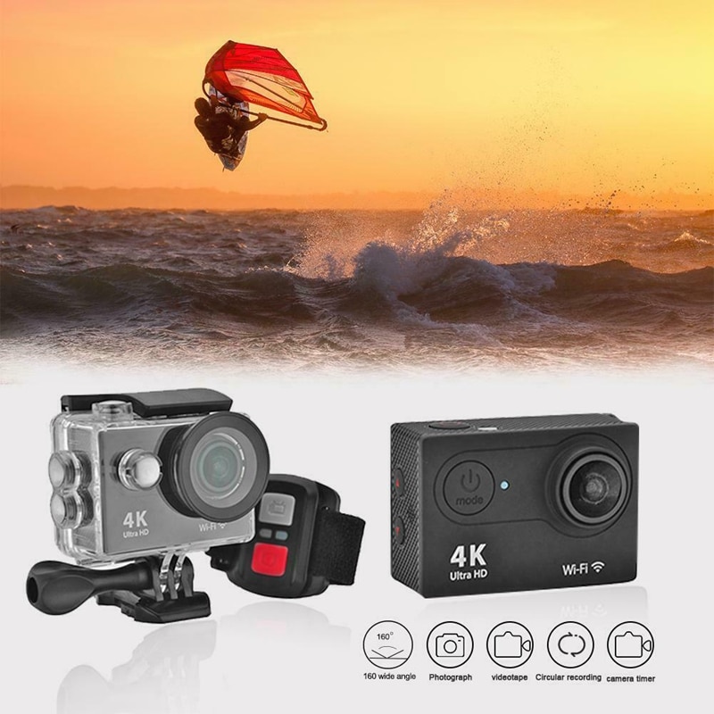 H9r wifi câmera 1080p ultra 4k esporte ação à prova dwaterproof água viagem filmadora preto