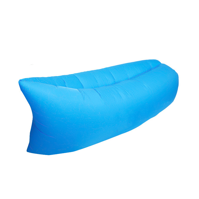 Camping opblaasbare bank voor buiten, luie slaapzak, ultralicht, strand, kamperen, reisslaapzak, luchtbed, ligstoel, slaapzak, kampeerzak,  x1++ a: Blauw