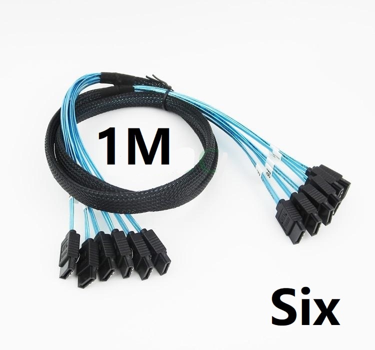 Server SAS Cable SATA 3 6Gbps X 6 High speed Serial port Data line