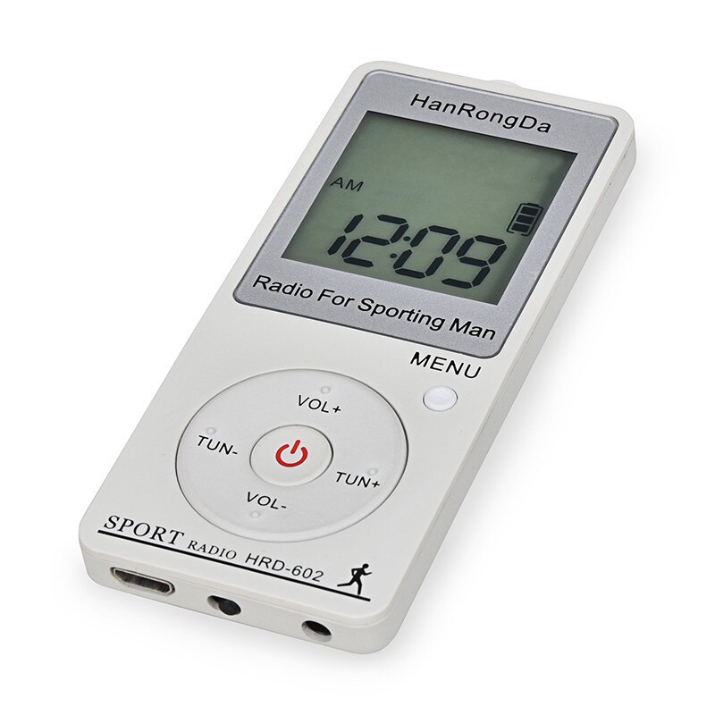 Outdoor Radio Ontvanger Fm/Am Radio Wereld Band, Pocket Radio Met Lcd-scherm Lock Knop, Met Oortelefoon