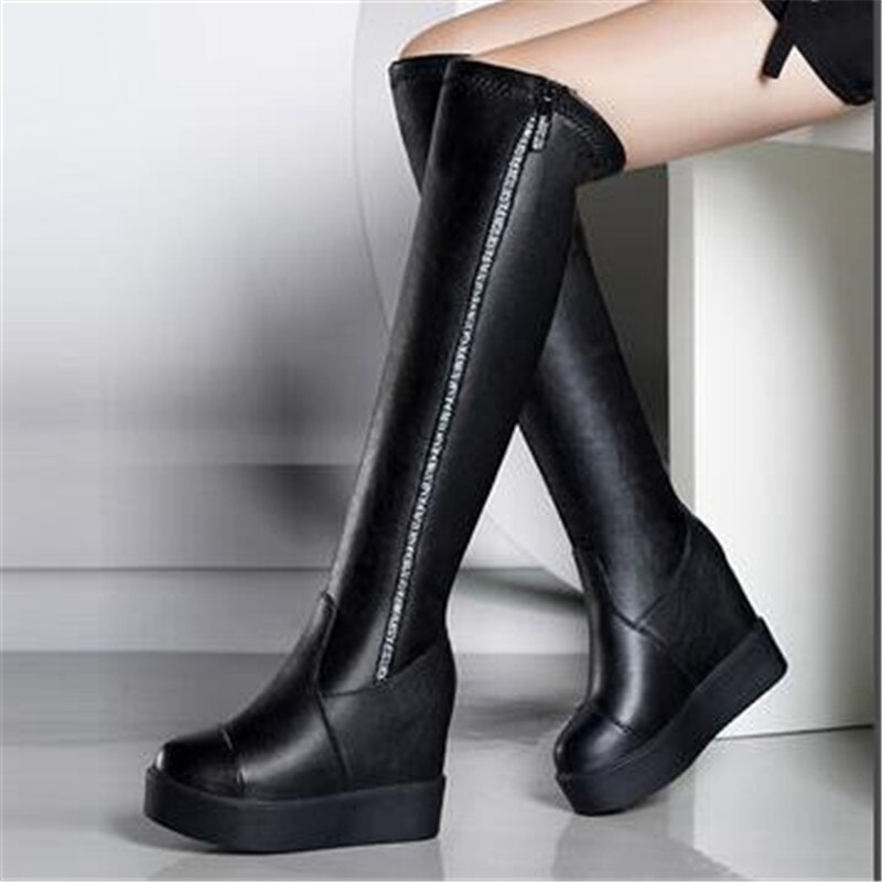 bottines a talon compensé femme