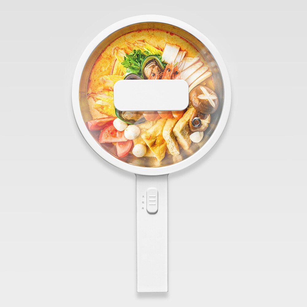 1.5L Electric Cooking Machine Mini Pot Multifunction Rice Cooker Non-Stick Cooking Pot Skillet for Student Home