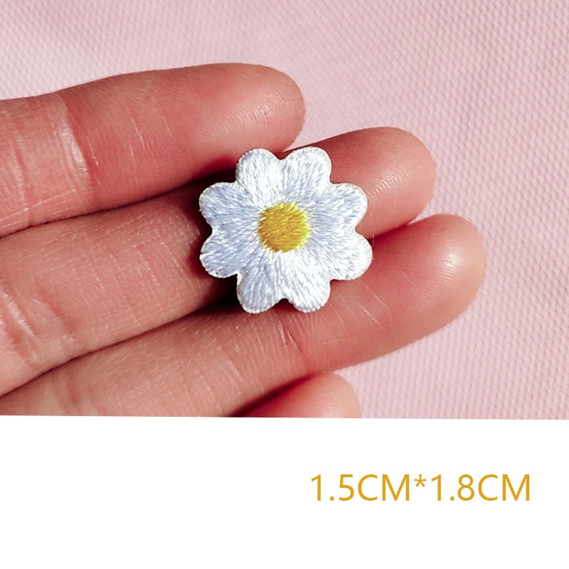 10 Stuks Van Daisy Geborduurde Patch Bloem Parches Para Pegar Con Parche Ropa Termoadhesivo Iron On Patches Set Apliques