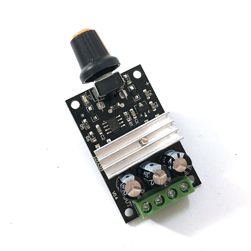 EBOWAN DC 6V 12V 24V 28VDC 3A 80W PWM Motor Speed Controller Regulator Adjustable Variable Speed Control Switch