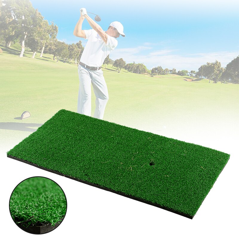 60X30 Cm Golf Praktijk Mat Achtertuin Indoor Outdoor Golf Raken Matten Duurzaam Training Pad Kunstmatige Gazon Nylon Gras rubber Tee