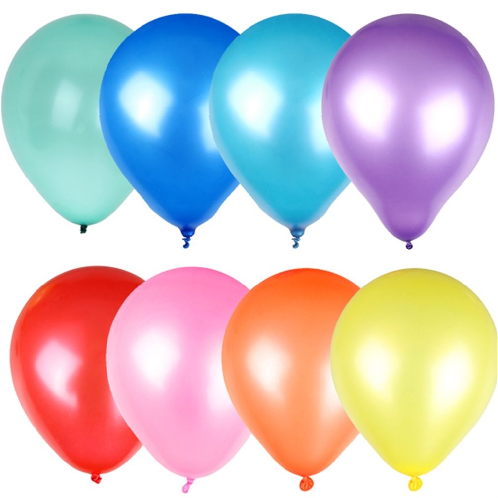 100pcs 10" Decor Latex Pearlized Pearl Balloons for Party Wedding Birthday Christening or Birthday Party Balloon Toys