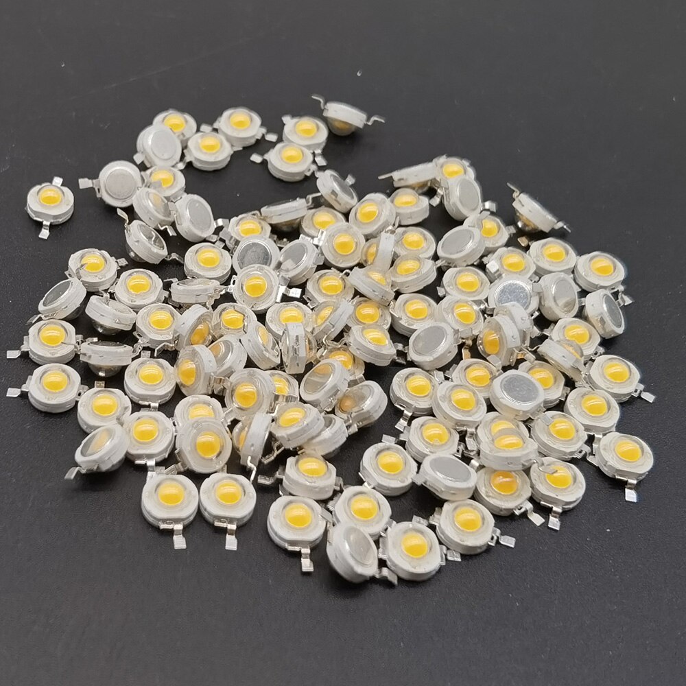 10-1000 stk led cob lampe chip 1w 3w 3.2-3.6v input 100-220lm mini led pære diode smd til gør-det-selv led projektør spotlight downlight