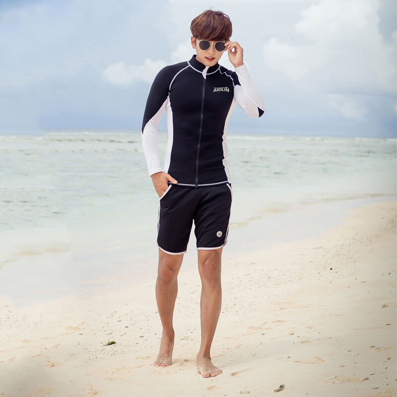 Frauen sport badeanzug paar lange ärmel lange hosen rashguards männer schwimmen anzug strand tragen frauen badeanzug surfen anzug
