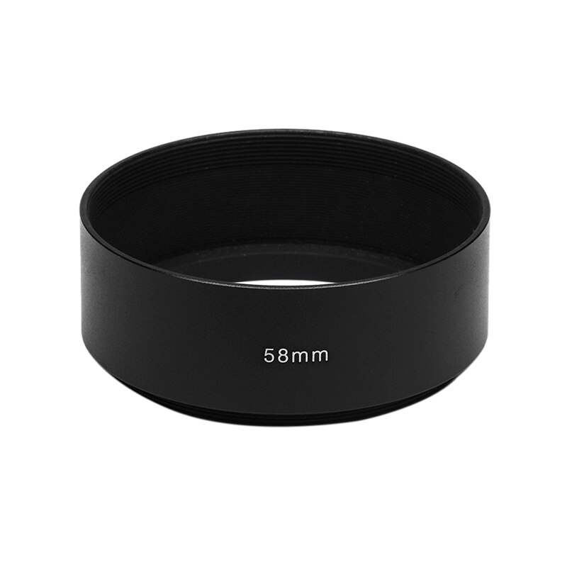 49MM/55MM/58MM/62MM/67MM/72MM/77MM Metal Long Focus Lens Hood Screw-In Mount For Camera