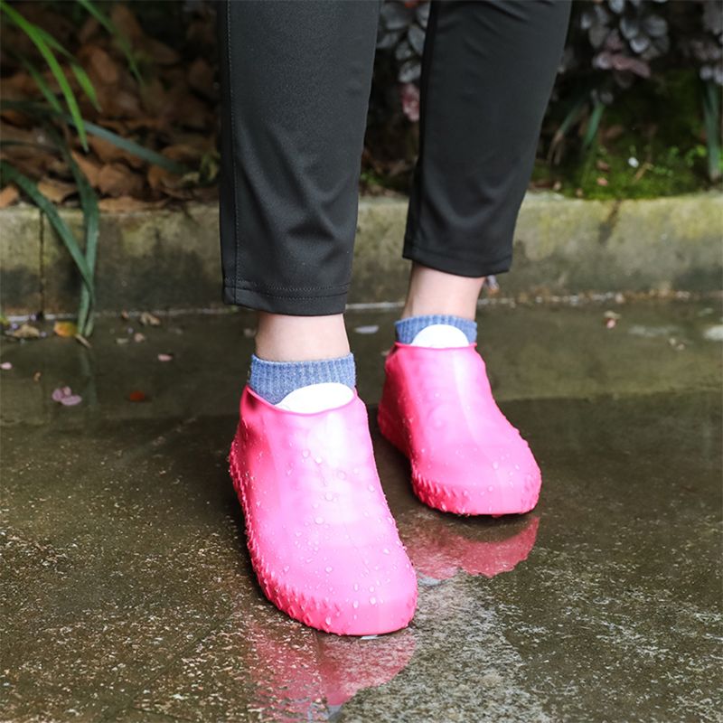 Siliconen Schoen Covers Waterdichte Overschoenen Herbruikbare Antislip Regen Schoen Gevallen Voor Mannen Vrouwen