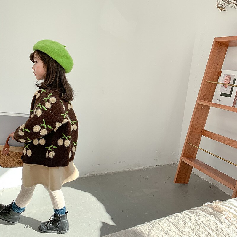 Kinderen Gebreide Trui Voor Meisjes Zachte Dikke Vest Uitloper Peuter Meisje Leuke Tops Kinderen Kleding Herfst Winter Kleding