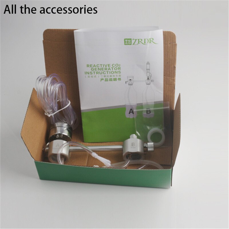Aquarium DIY CO2 Generator System Kit With Pressure Air Flow Adjustment Water Plant Fish AquariumCo2Valve Diffuser