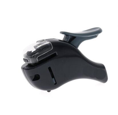 Mini Stapler Safe Staple Free Stapler Office Paper binding Stapleless Stapler Without Staple: black