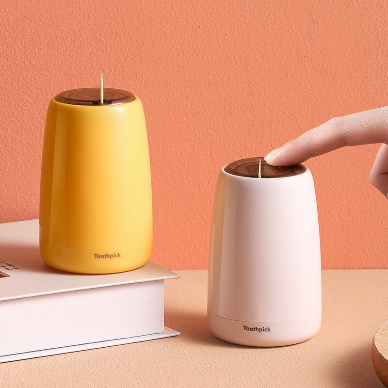Bence INS Press Toothpick Box Home Automatic Pop-up Toothpick Dsipenser Container Household Table Toothpick Storage Box