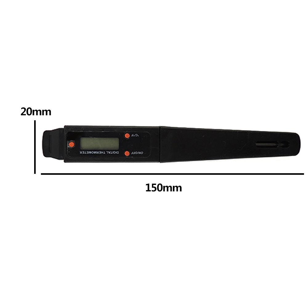 LCD Display Digital Food Thermometer Kitchen Cooking BBQ Probe Temperature Meter Easy Clean Stainless Steel Probe