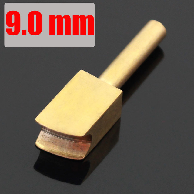 Dispositif électrique de sertissage et de chauffage du cuir, outil pour sceller les bords en laiton, outils électriques de décoration des bords du cuir: 9.0mm