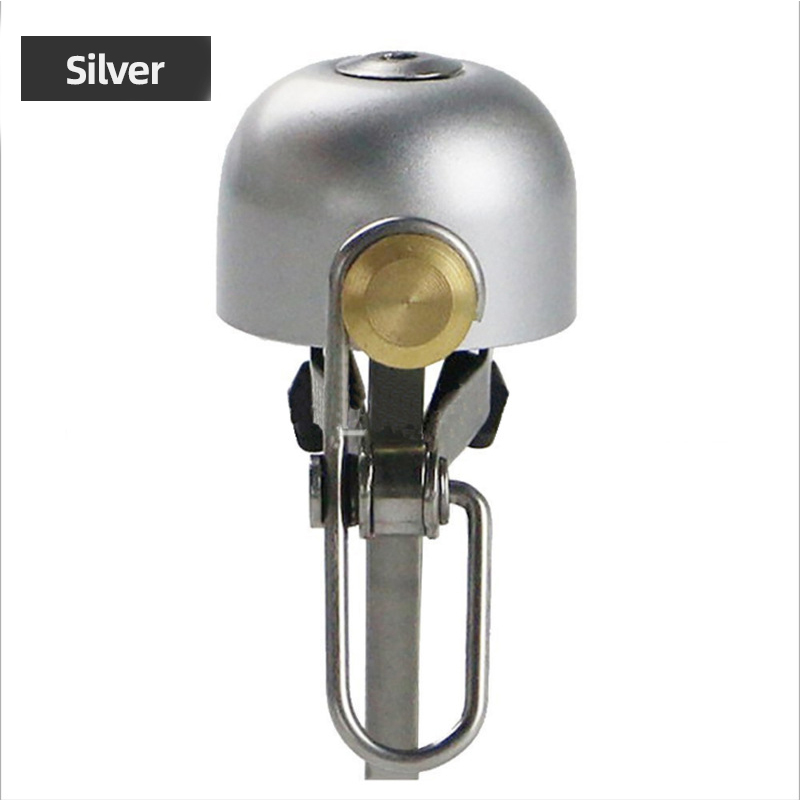 Folding Bike Brass Ordinary Copper Bells Clear Voice Bicycle Bells Retro Brass Bells MTB Road Bike Horns Kid Bike Accessory: Sliver