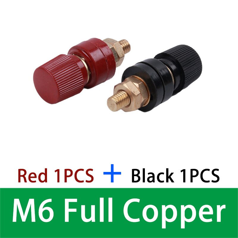 6mm 8mm Stud Premium Remote Battery Power Junction Post Connectors Brass Replacement Terminal Kit Accessories M6 M8 555 333: M6 2PCS