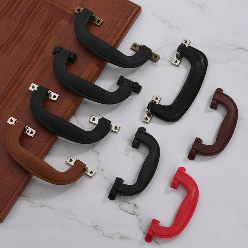 1PC Arch Box Handle Tool Handle Retro Plastic Suitcase Holder Furniture Hardware Antique Leather Case Handle Accessories