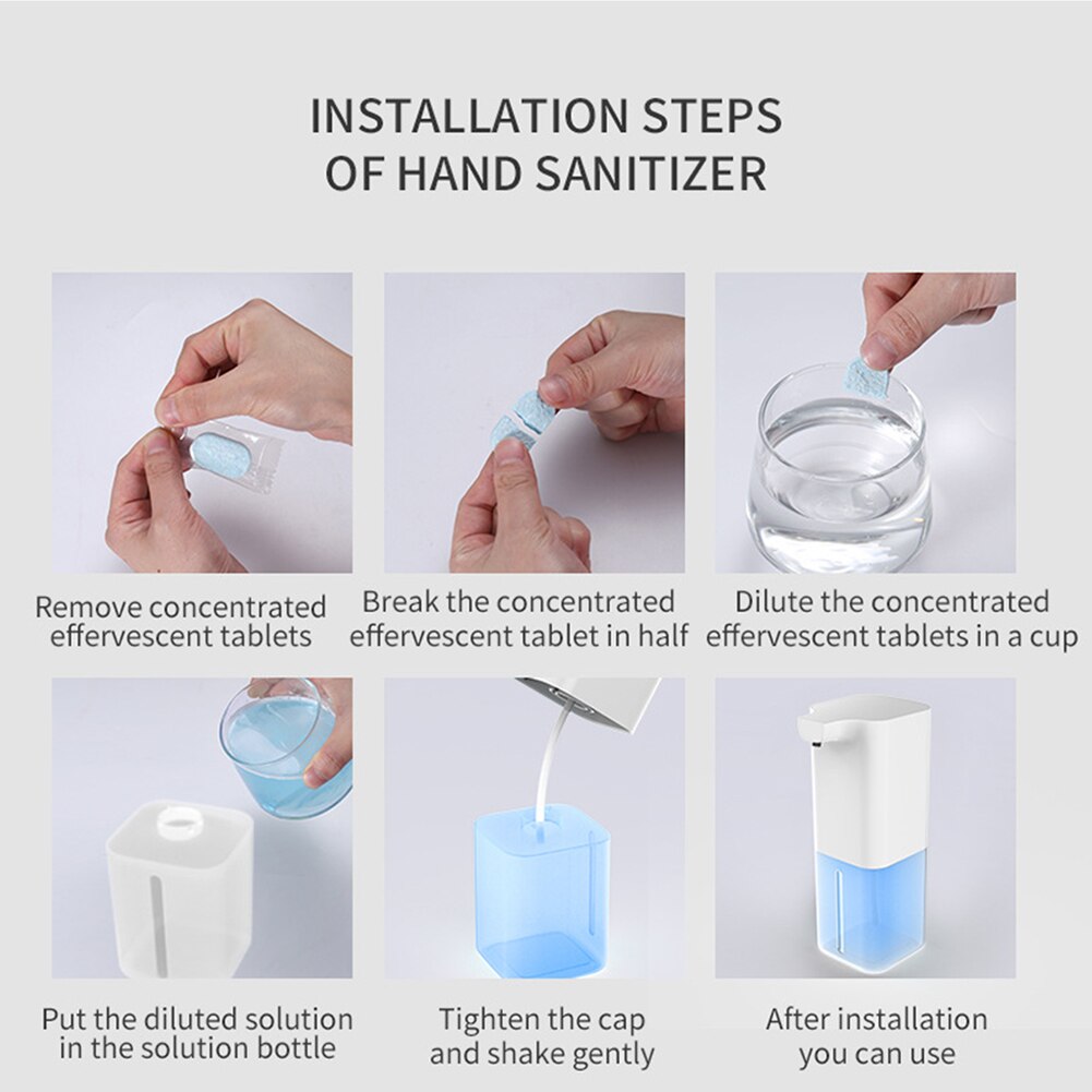 350ml Automatic Induction Sensor Foaming Soap Dispenser Infrared Foaming Hand Washer Soap Dispensers For Bathroom/Kitchen