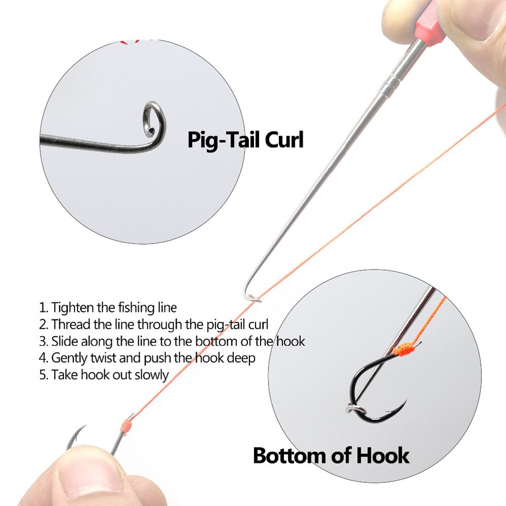 Fly Fishing Universal Nail Knot Tying Tools Quick Knot Tool Loop Tyer Pen Shape Hook Remover Multi Tackle Accessories