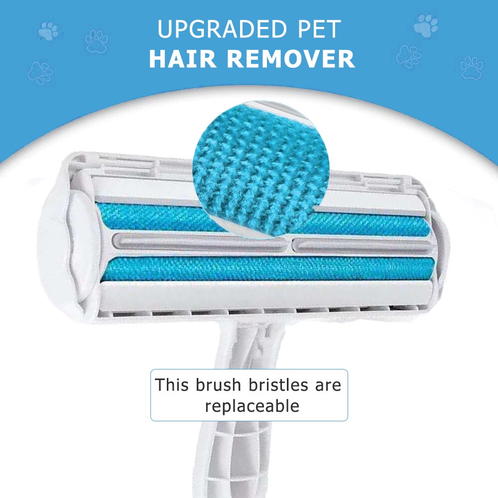 Pet Hair Roller Remover Pluizenborstel 2-Way Hond Kat Kam Tool Handig Schoonmaken Hond Kat Bont Borstel Base meubelen Sofa Kleden