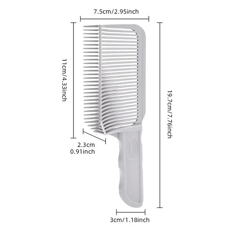 Barber Fade Comb Hairdressing Tool for Gradual Fade Hairstyles Heat Resistant Brush for Men's Tapered Haircuts: Default Title