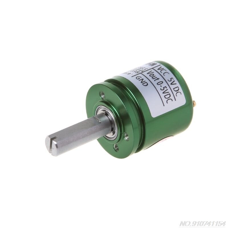 Angle Sensor Hall Effect Potentiometer Analog Transducer Rotation Displacement Non Contact Instrument DC 5V D21 20