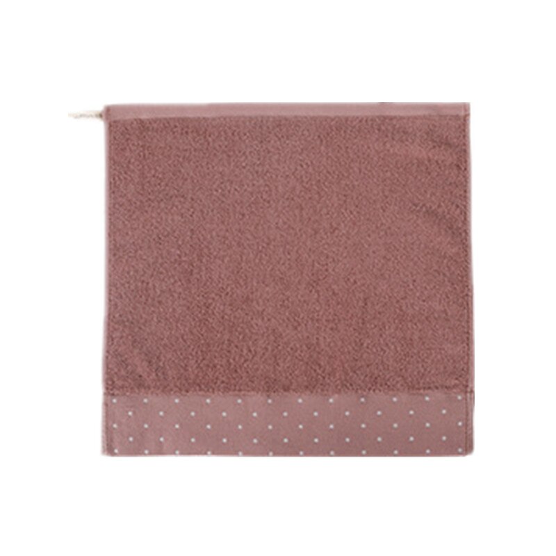 1 pc 34 x 34cm 100%  bomuldsabsorberende prikmønster ensfarvet blød behagelig mænd kvinder badeværelse rejse firkantet ansigtshåndklæde: Rødbrun