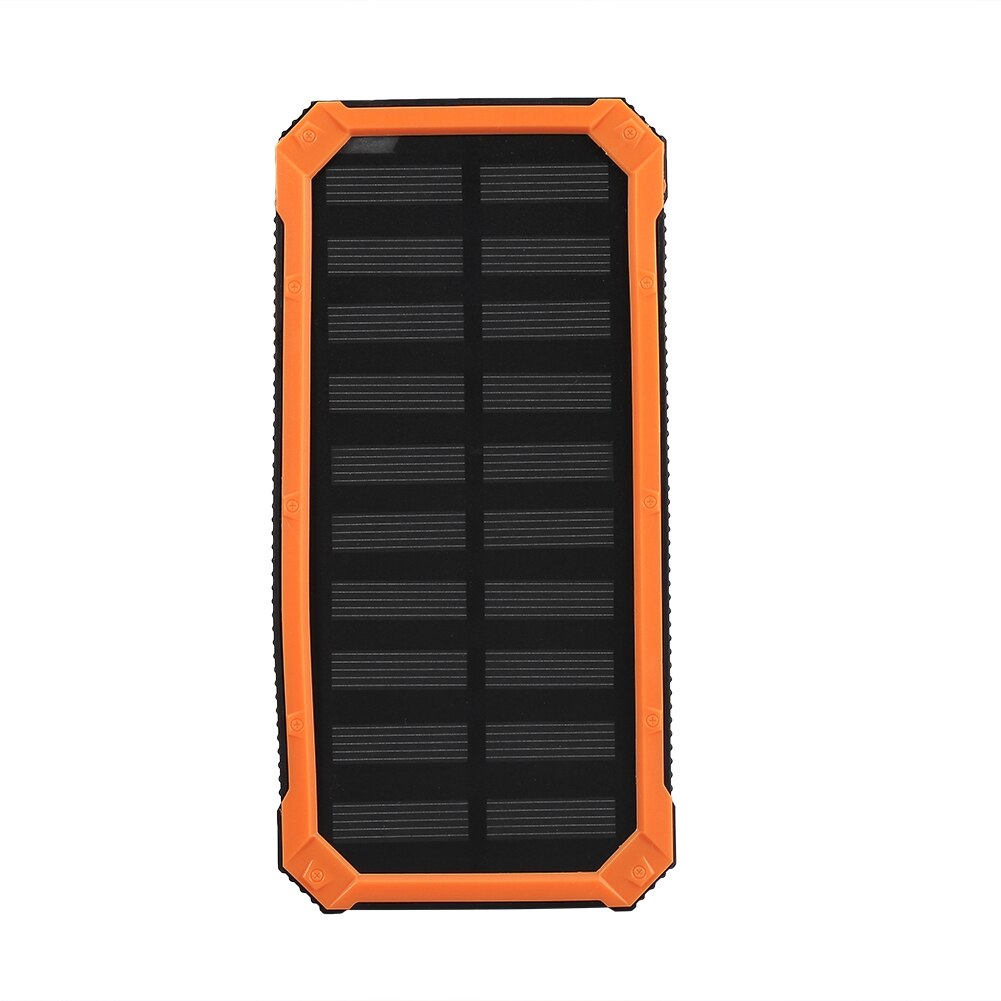 No solar battery 18650 Portable 20000mAh Dual USB Solar Mobile Power Bank Case DIY Kit work with 606090/ 909060/ 7565121 Polymer: Green Camouflage