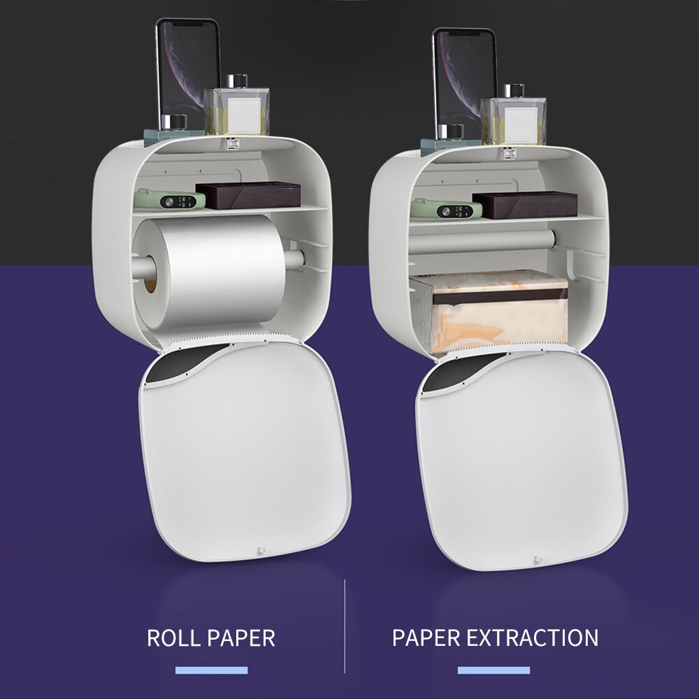 Bathroom Paper Towel Dispenser Wall Mounted Paper Towel Holder Dispenser Toilet Tissue Dispenser Home Paper Towel Dispenser