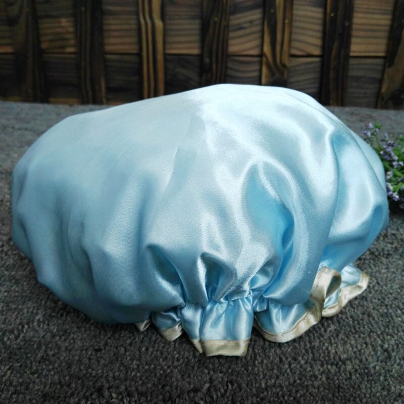 Mooie dikke dames douchekappen kleurrijke dubbele laag bad douche haarbedekking volwassenen waterdichte huishoudelijke producten 27 x 11cm tb: Stijl 6