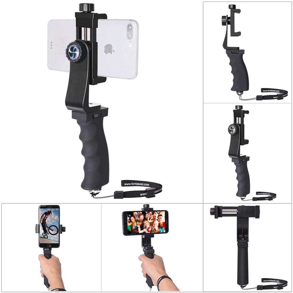 Mobiele Telefoon Hand Grip Houder Mobiele Telefoon Stabilisator Selfie Stok Gimbal Beugel Klem voor iPhone Samsung Huawei Xiaomi Oneplus