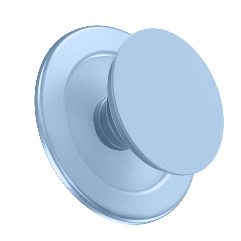 Magnetischer praktisch-Griffhalter für iPhone 15/14/13/12 Serie MagSafe Telefon p-Steckdose Pop GripTok faltbarer Griffringständer: Saphir